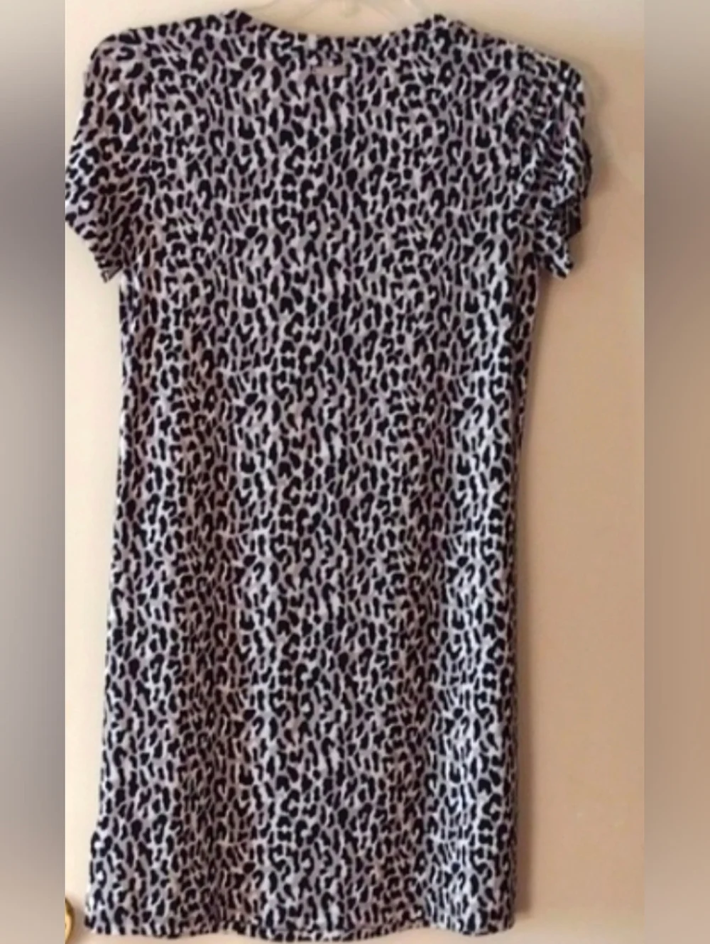 Michael Kors Black/White Leopard Pattern Dress